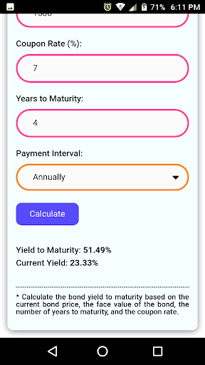 Bond Yield To Maturity Calculator Download Apk Free For Android Apktume Com
