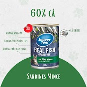 ￼Pate Snappy Tom Real Fish Grain Free Cho Mèo Mọi Lứa Tuổi [ Lon 400G ]