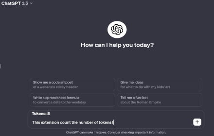 Token Counter for ChatGPT small promo image