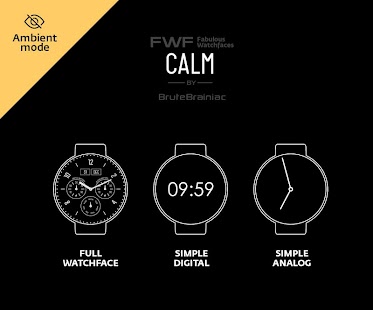 Calm Classic Watch Face يتباين بحسب الجهاز APK + Mod (المال غير محدود) إلى عن على ذكري المظهر