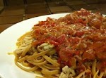 Fresh Tomato Basil Sauce was pinched from <a href="http://allrecipes.com/Recipe/Fresh-Tomato-Basil-Sauce/Detail.aspx" target="_blank">allrecipes.com.</a>