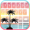 Descargar Beautiful Sunset Beach Keyboard Theme Instalar Más reciente APK descargador