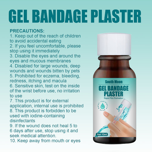 Title 4, Gel Wound Dressing Liquid Skin Repair. Fast-act...