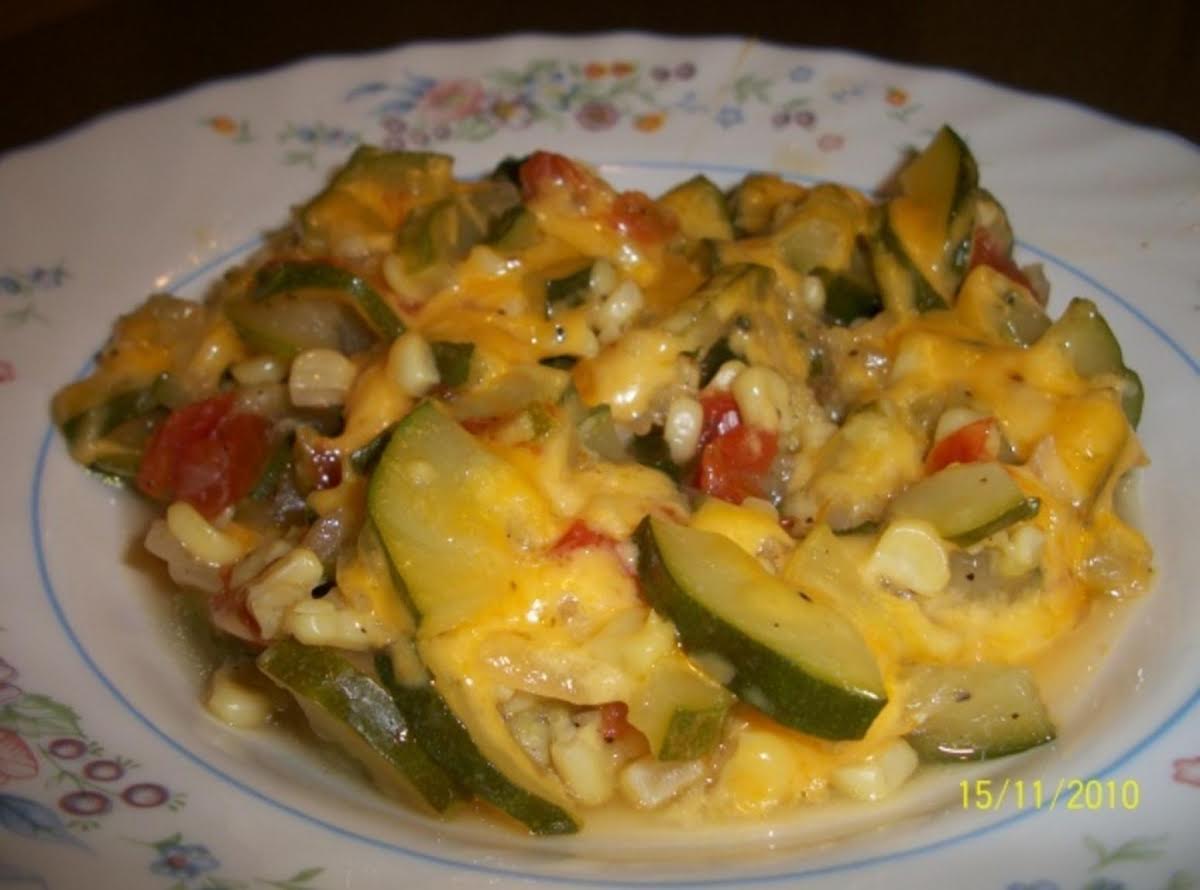 Zucchini With Corn And Cheese Calabacitas Con Elote Y Queso | Just A Pinch