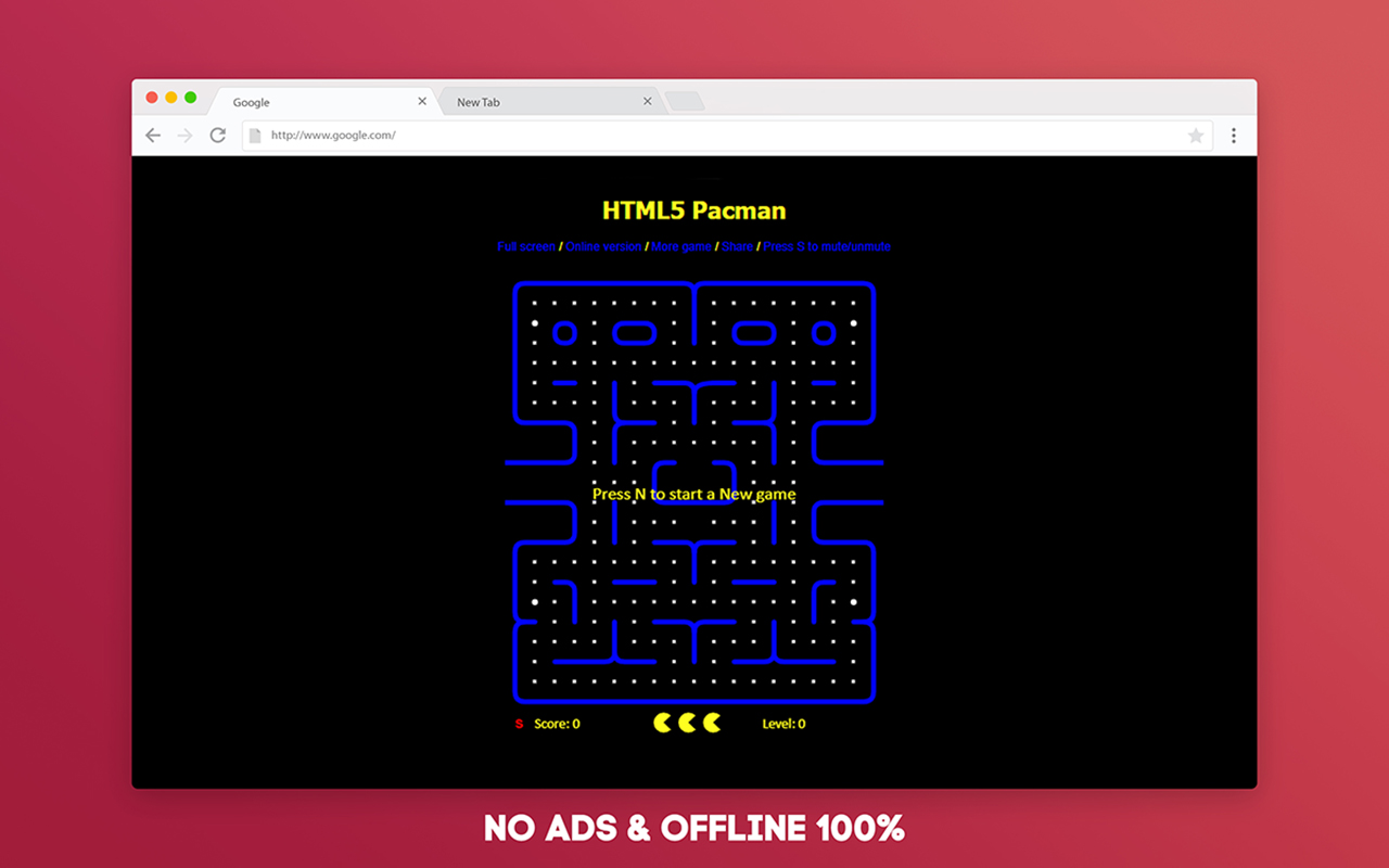 Pacman Game Offline for Google Chrome Preview image 4