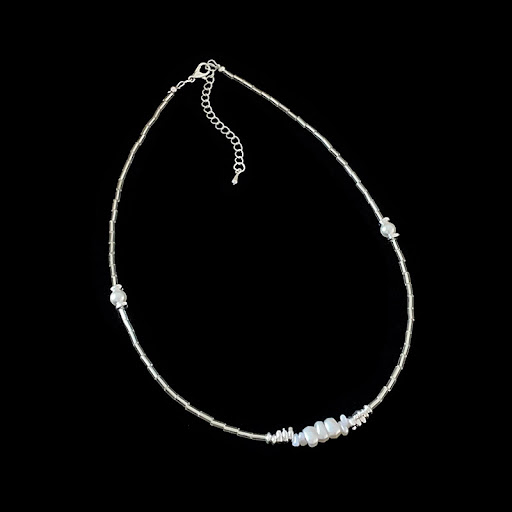 Title 11, Womens Irregular Pearl Zircon Necklace Dazzlin...