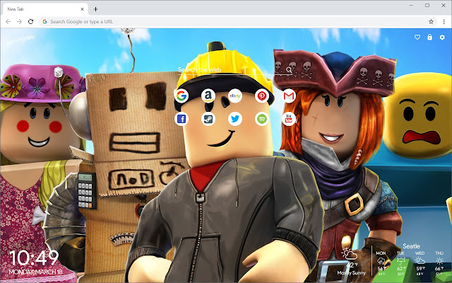 Roblox New Tab - roblox google backgrounds