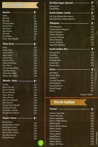 Hotel Krishna Sagar menu 6