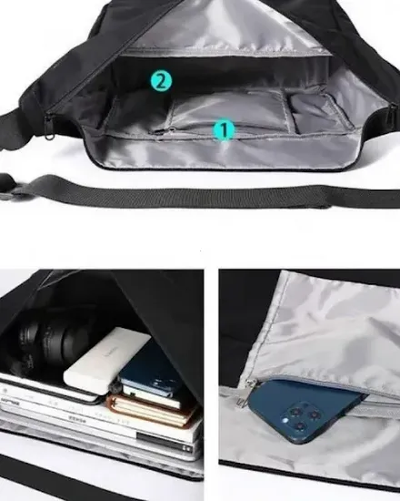 Men Messenger Bag Fashion 14inch Laptop Oxford Waterproof... - 1