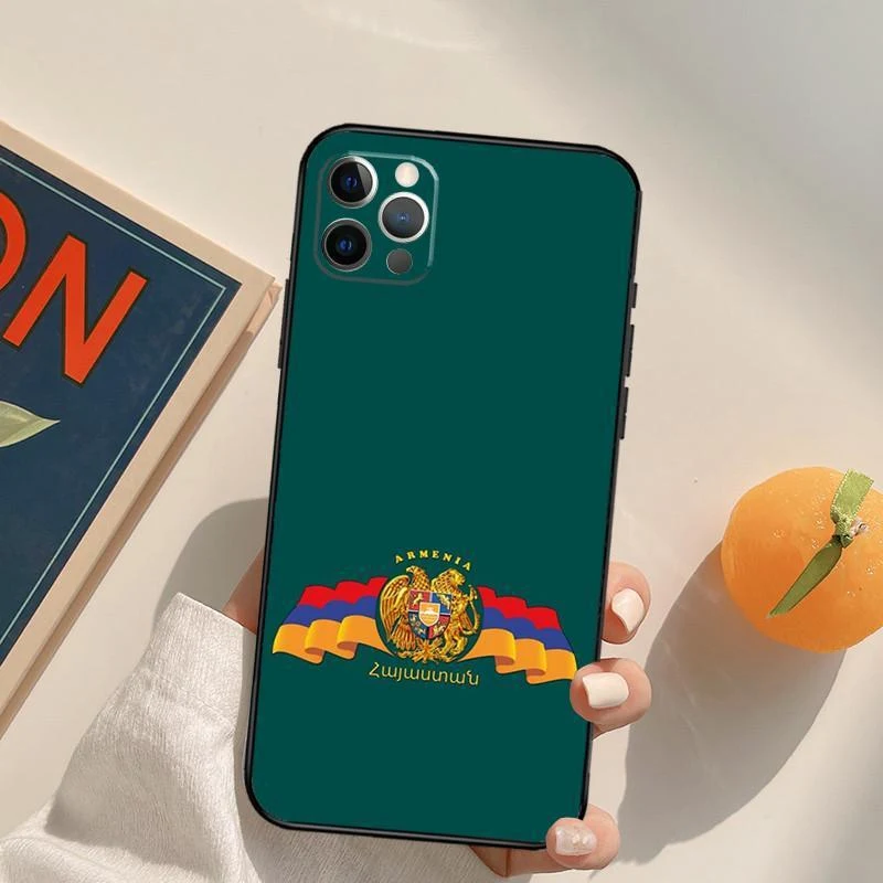 Personalized and minimalist Armenian flag phone case. Protect your phone with style and showcase your Armenian pride. A 