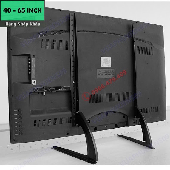 Chân Đế Tivi Đa Năng 40 - 65 Inch Lắp Đặt Mọi Hãng Tivi - Chân Tivi Để Bàn