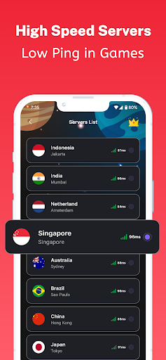 Screenshot Singapore VPN - The VPN Master