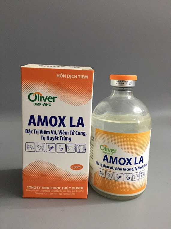 Amox 15% (100Ml - Oliver) Dùng Cho Chó, Mèo, Gia Súc, Gia Cầm