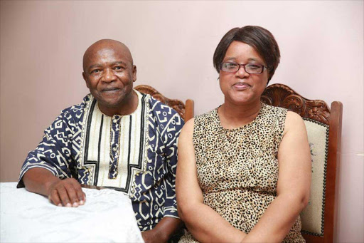 TOUCHING TRIBUTE … Thembekile Ndlovu, 62, and Bukelwa, 60, of Beacon Bay, East London, celebrated 40 years of marriage yesterday. She has suffered two brain tumours and he penned her a tribute just in case she will not be able to remember any more anniversaries. Picture: MARK ANDREWS