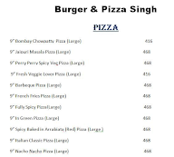 Burger & Pizza Singh menu 1