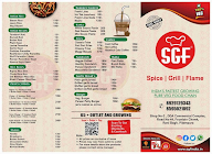 SGF - Spice Grill Flame menu 1