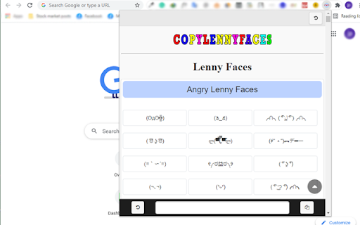 Lenny Faces: Text emotions or Text Faces