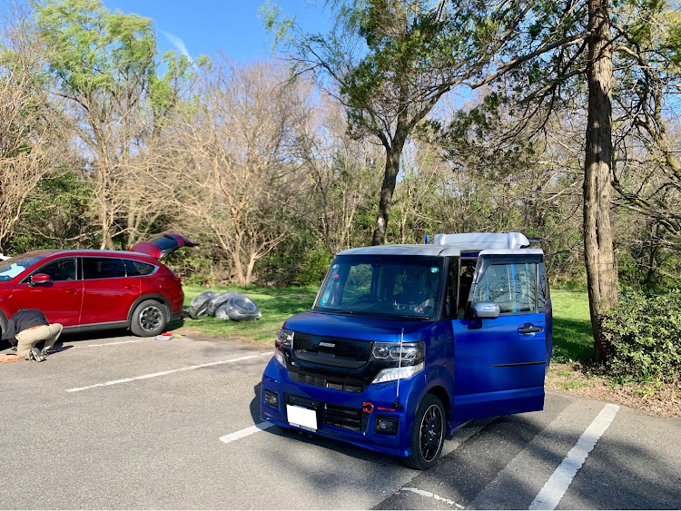 Nボックスカスタムのがんばれ☆JF1・秋ヶ瀬公園・休日のひとコマに関するカスタム事例の投稿画像3枚目