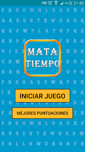 Mata Tiempo - Sopa de letras