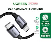 Cáp Sạc Nhanh Usb Type C Sang Lightning Mfi Ugreen Us304 Us305 0.25 - 2M