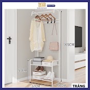 Giá Treo Quần Áo Thời Trang Mb Home Hình Chữ L, H Kệ Treo Quần Áo Có Tầng Để Giày Dép (Nc26)