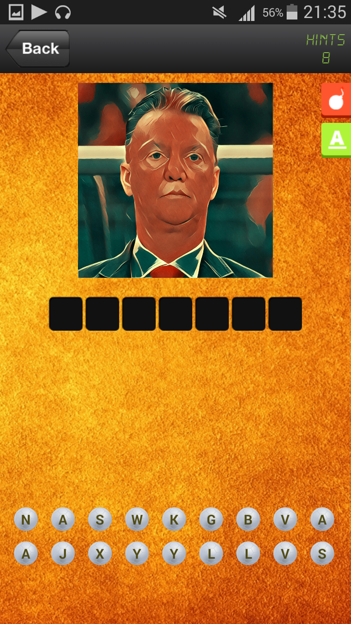 Guess The Football Manager Screen 3
