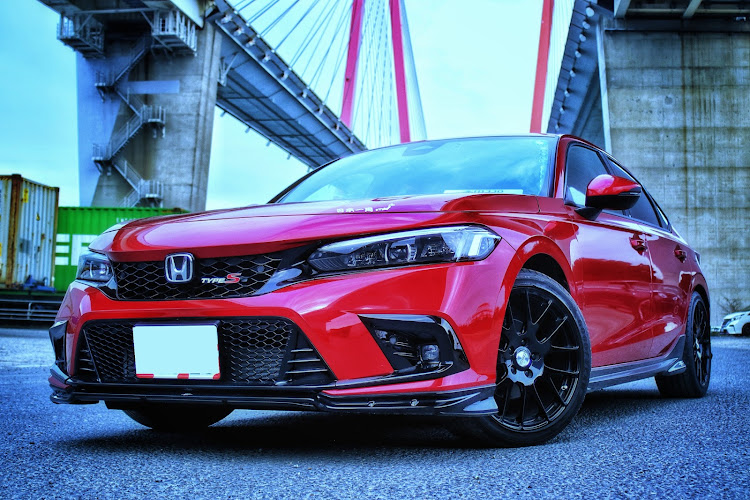 シビックの朝日とコラボ・いいね＆フォロー＆コメントありがとうございます・シビック・名港トリトン・夏タイヤに交換に関するカスタム事例の投稿画像4枚目