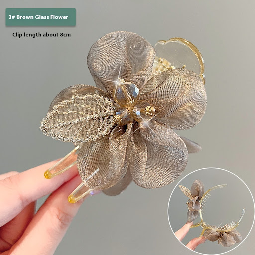 Title 4, Elegant Bow Bun Grip for Female Online Influencer
