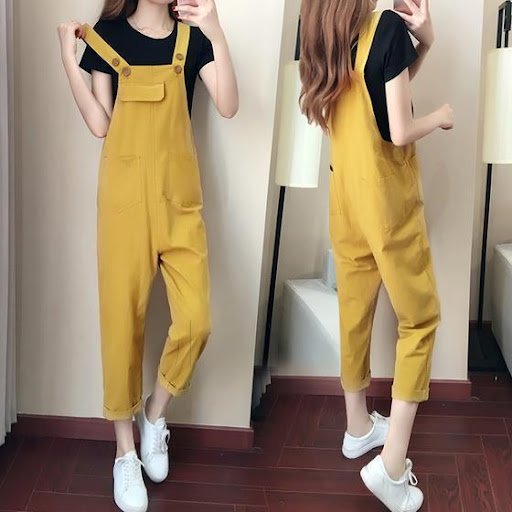 Title 5, Single Suit Summer Suspender Pants Plus-sized P...