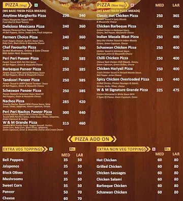 Waffles & More menu 