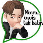 Cover Image of Скачать Wa Stiker Jowo Lucu 3D WaStickerApps Jawa indo 5.0 APK