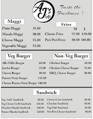 AJ's Cafe menu 4