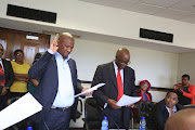 ANC Eastern Cape chairman Oscar Mabuyane seen here with his deputy Mlungisi Mvoko, who is also the provincial MEC for education. Mvoko's department has lost a Constitutional Court case against its former employee.