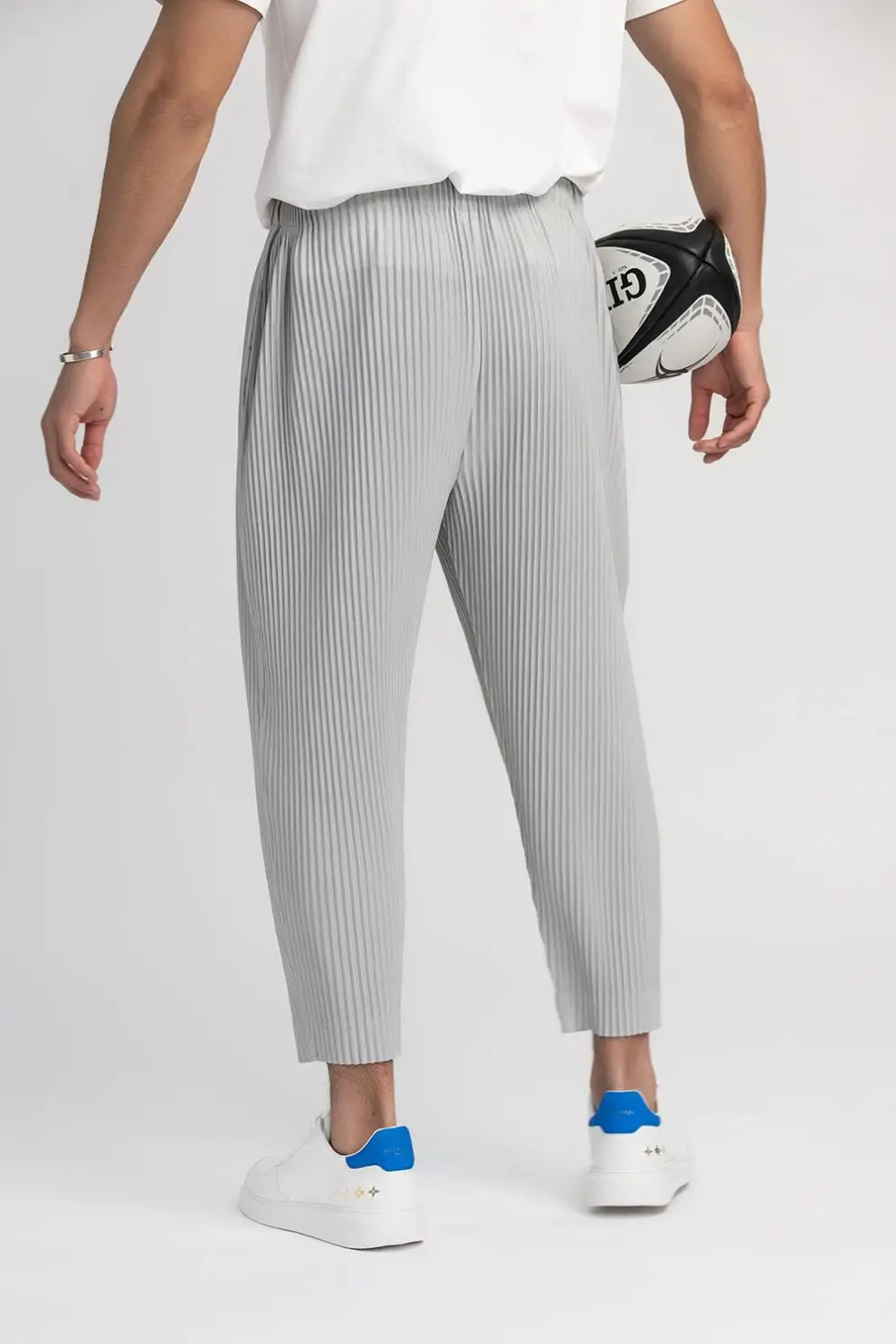 Title 5, Heren casual broek met losse pasvorm en trekkoo...