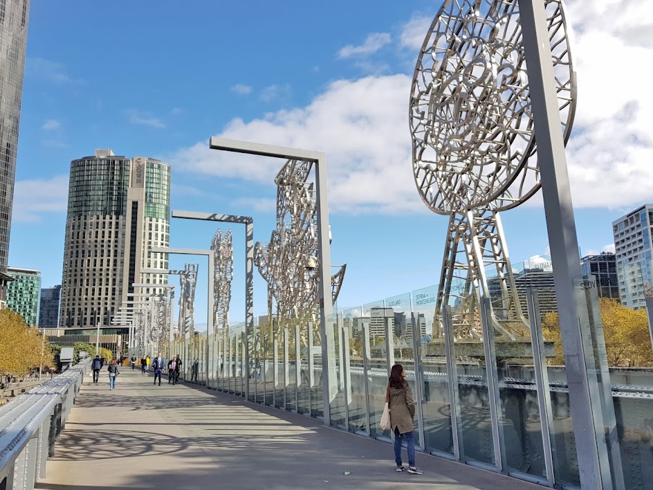 Sandridge Bridge across the Yarra River, Melbourne.