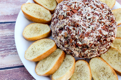 pineapple cheese ball with craisins