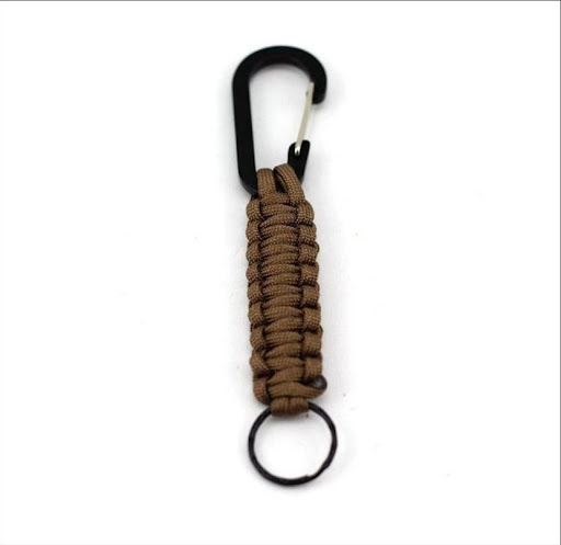 Title 3, Carabiner key ring with seven core umbrella cor...