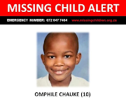 A search is on for Omphile Chauke, 10, who went missing on Sunday. 