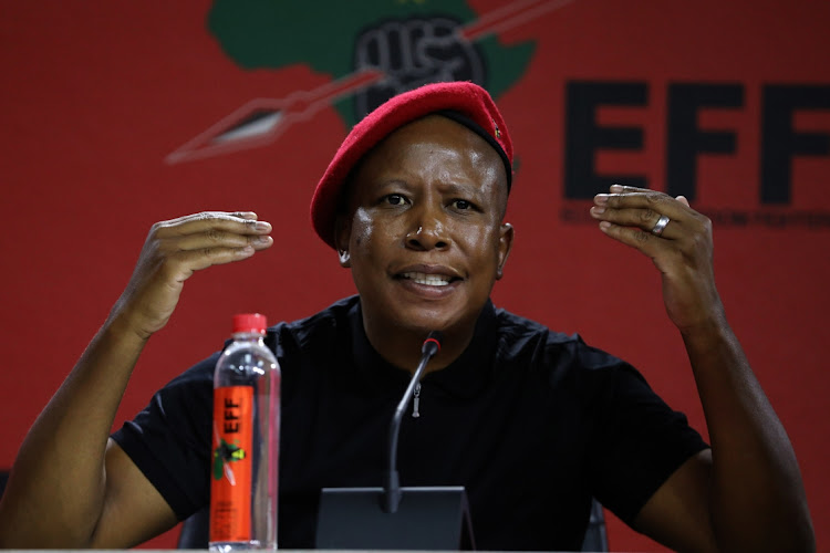 EFF leader Julius Malema on Monday slammed the recent sale of South African Airways to private consortium Takatso. File photo.