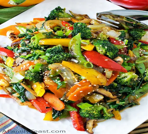 Wok Tossed Veggies With Chilli And Lime
