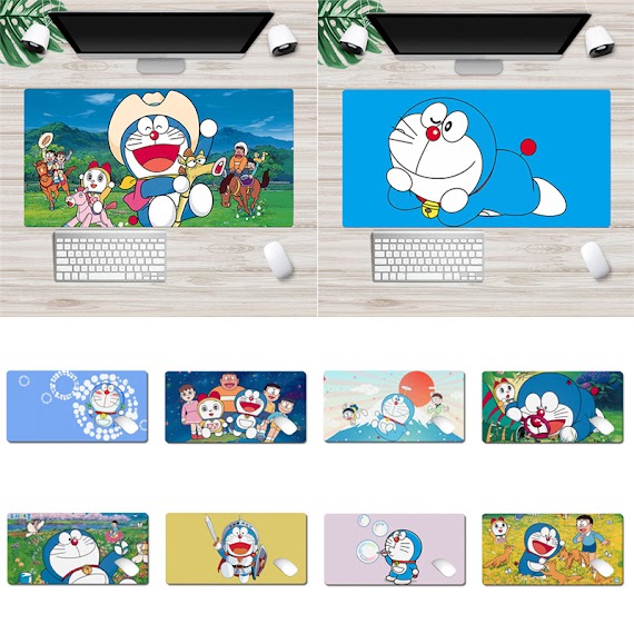 Miếng Lót Chuột Máy Tính 30X60Cm Hình Doraemon Dễ Thương