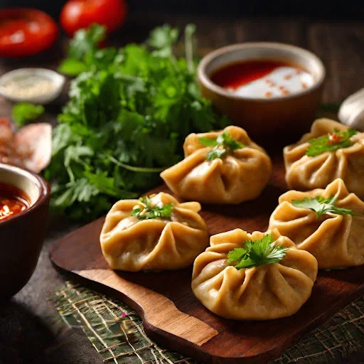 Steamed Whole Wheat Chicken Momos
