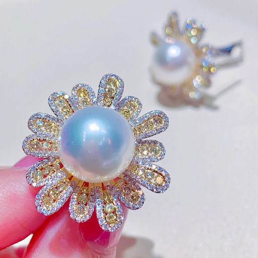 Title 1, S925 Sterling Silver Pendant Gold Pearl Ring – ...