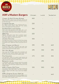 Aim Burger menu 1