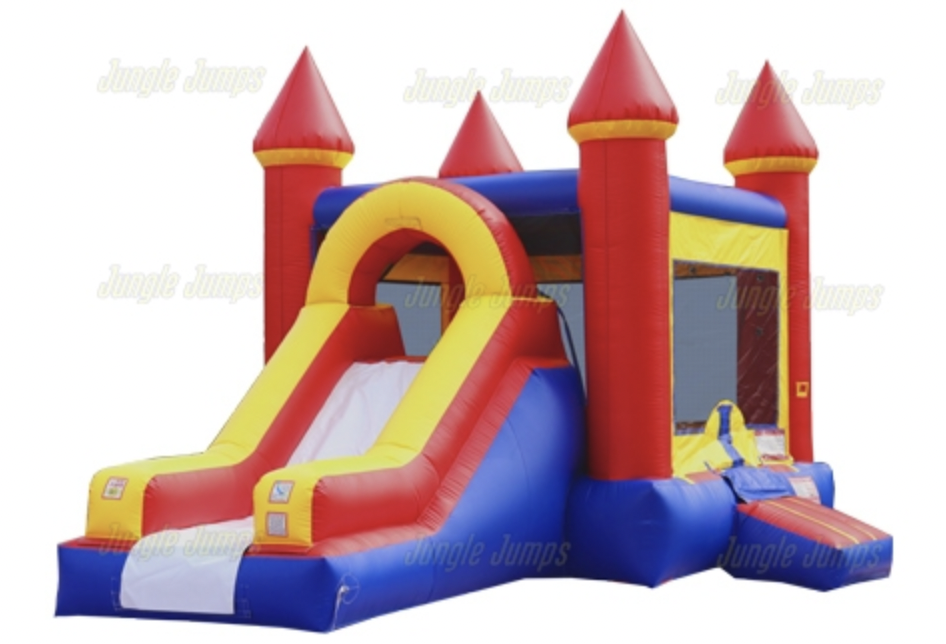 Inflatable bounce house with a blower - Jungle Jumps