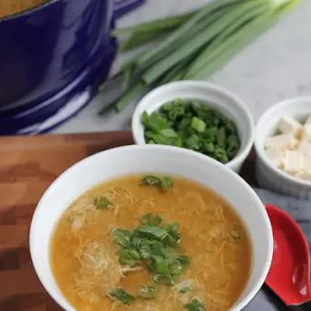 Corn Egg Drop Soup (Chinese Corn Soup) - China Sichuan Food