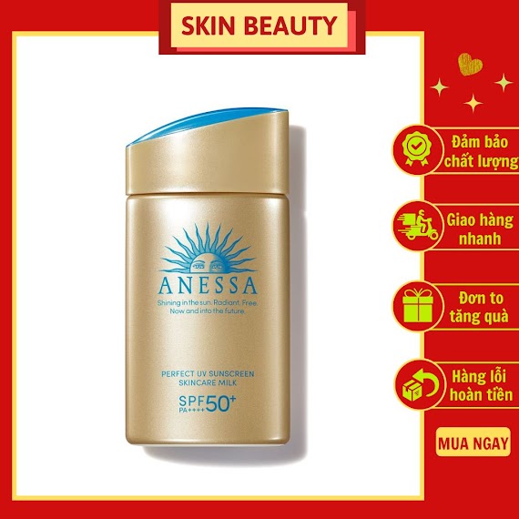 Sữa Chống Nắng Anessa Perfect Uv Sunscreen Skincare Milk Spf 50+ Pa++++ 60Ml Chính Hãng