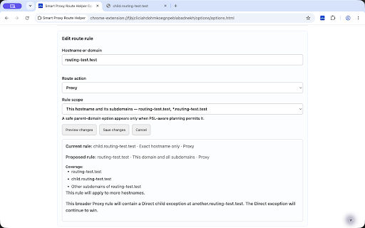 Smart Proxy Route Helper screenshot 3