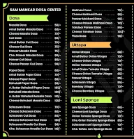 Sam Mankar Dosa menu 4