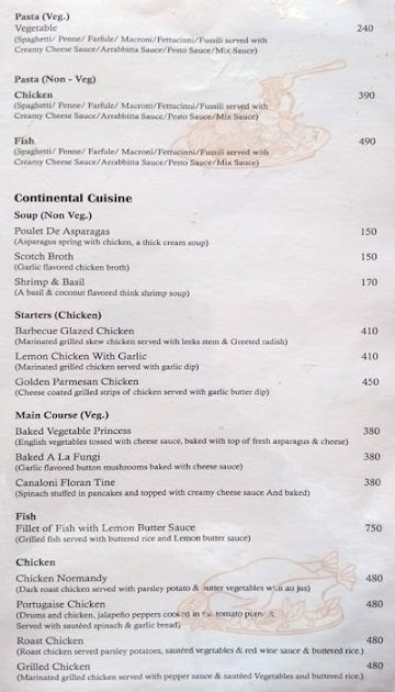 Mucchad menu 